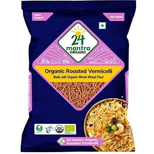 Case of 30 - 24 Mantra Organic Roasted Vermicelli - 400 Gm (14 Oz)