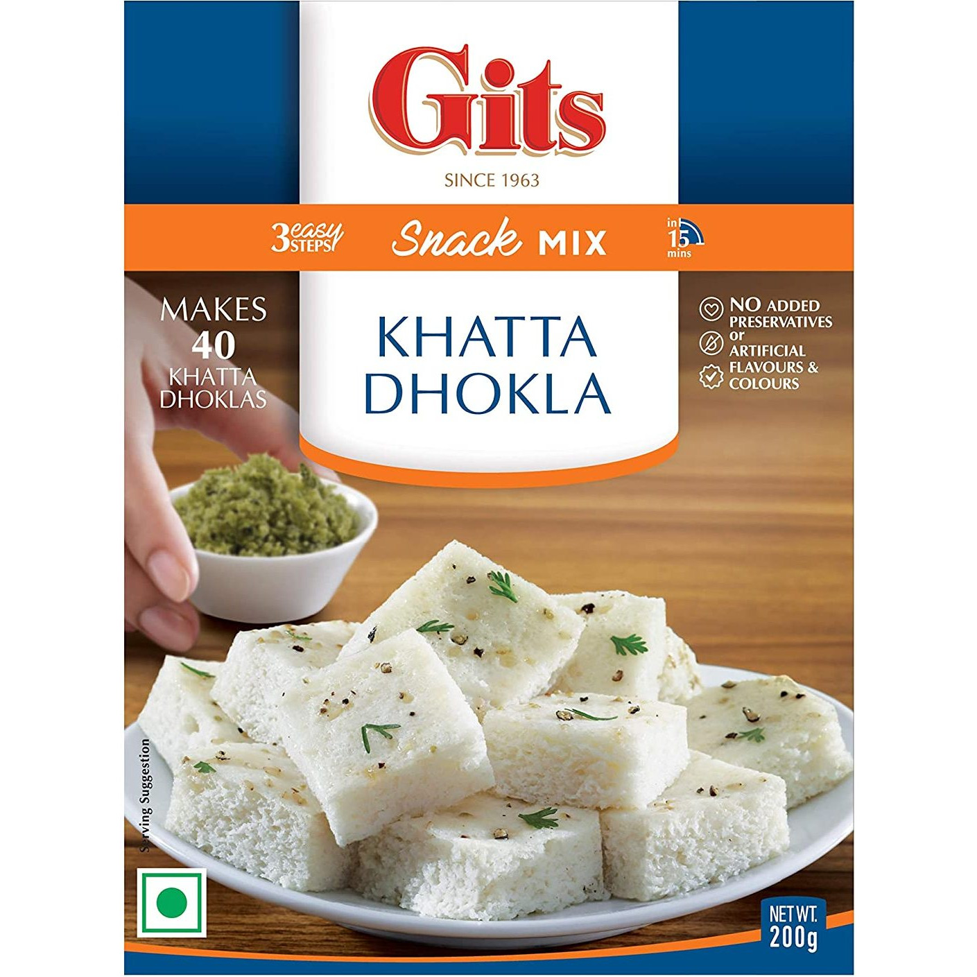 Gits Khatta Dhokla Mix - 200 Gm (7 Oz) [50% Off]