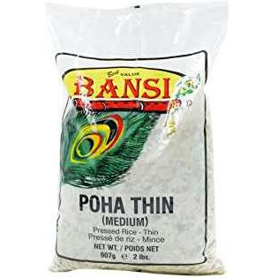 Case of 20 - Bansi Poha Thin Medium - 2 Lb (907 Gm) [50% Off]