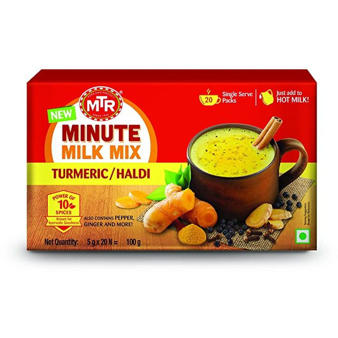 MTR Minute Turmeric Milk Mix - 3.5 Oz (100 Gm)