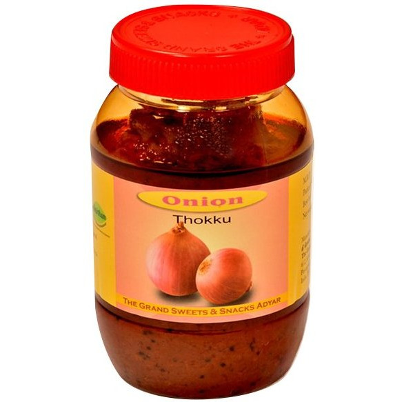 Grand Sweets & Snacks Onion Thokku Pickle - 400 Gm (14 Oz)