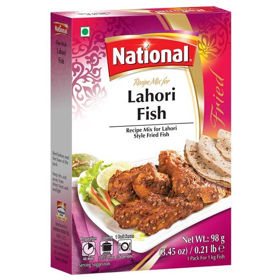 National Recipe Mix For Lahori Fish - 98 Gm (3.45 Oz) [50% Off]