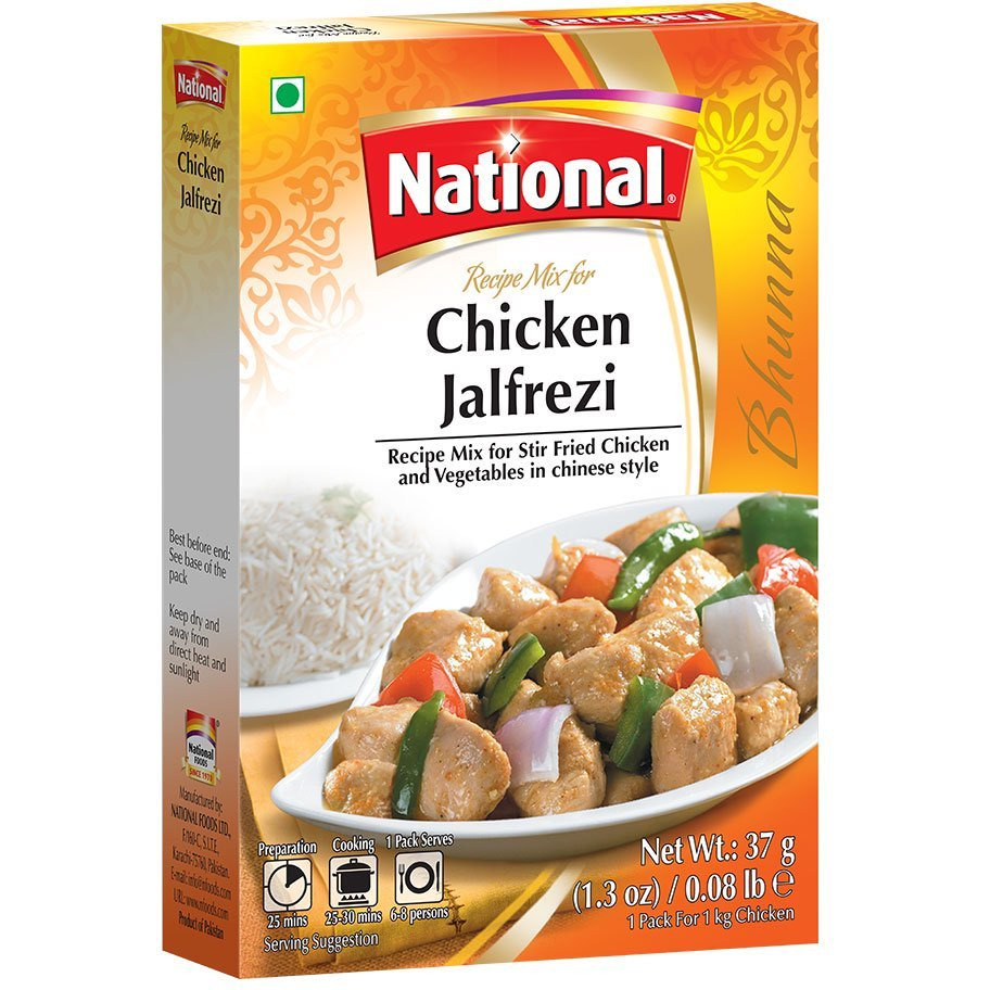 Case of 12 - National Recipe Mix For Chicken Jalfrezi - 37 Gm (1.3 Oz)