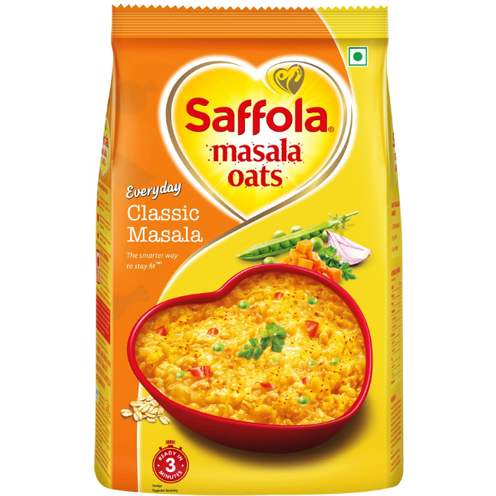 Case of 30 - Saffola Masala Oats Classic Masala - 482 Gm (17 Oz)