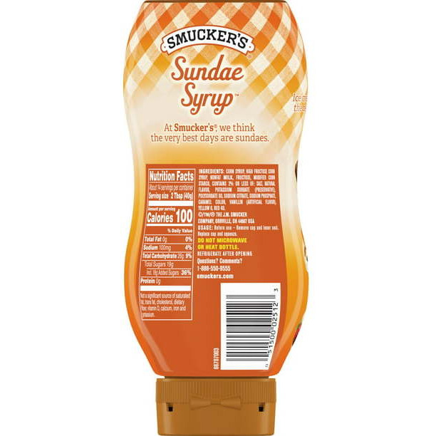 Smucker's Caramel Flavored Syrup - 20 Oz (567 Gm) [50% Off]