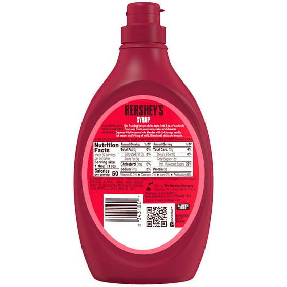 Hershey's Strawberry Flavor Syrup - 22 Oz (623 Gm)