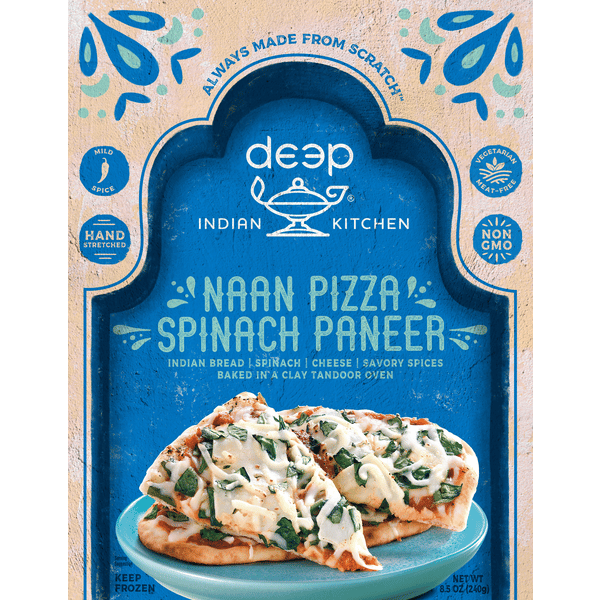 Deep Naan Pizza Spinach Paneer - 240 Gm (8.5 Oz)