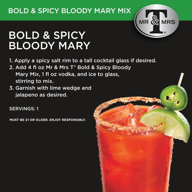 Mr & Mrs T Bold & Spicy Bloody Mary Mix - 1 L (33.8 Fl Oz) [FS]