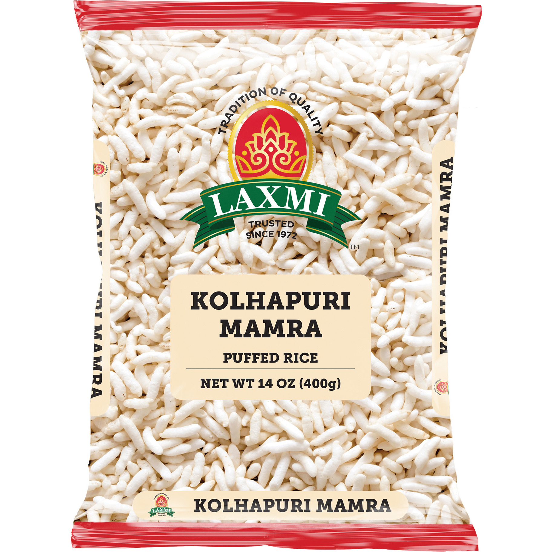 Laxmi Kolhapuri Mamra Puffed Rice - 400 Gm (14 Oz)