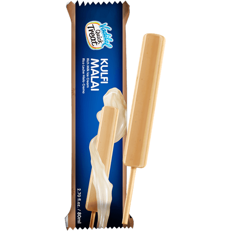 Vadilal Malai Kulfi Ice Cream Family pack 6 Pcs - 480 Ml (16.2 Fl Oz)