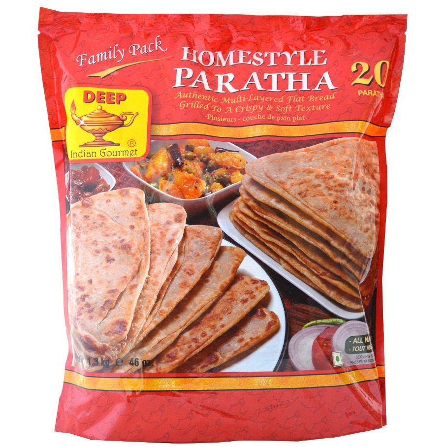 Deep Homestyle Paratha 20 Pc Family Pack - 1.3 Kg (46 Oz )