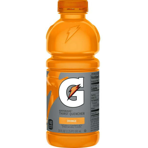 Case of 8 - Gatorade Orange Drink - 20 Fl Oz (591 Ml)