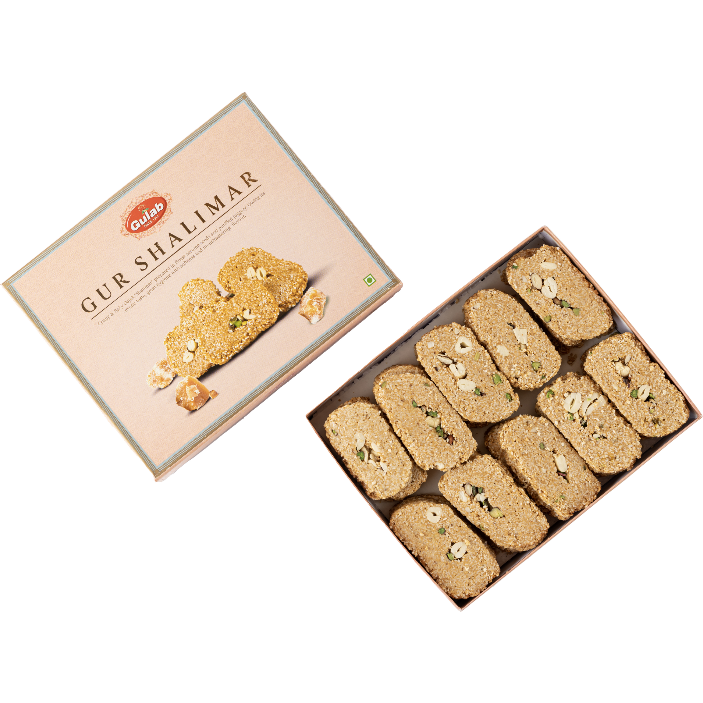 Gulab Gajjak Gur Shalimar - 400 Gm (1.3 Oz)