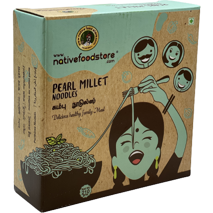 Case of 12 - Native Foods Pearl Millet Noodles - 210 Gm (7.4 Oz)