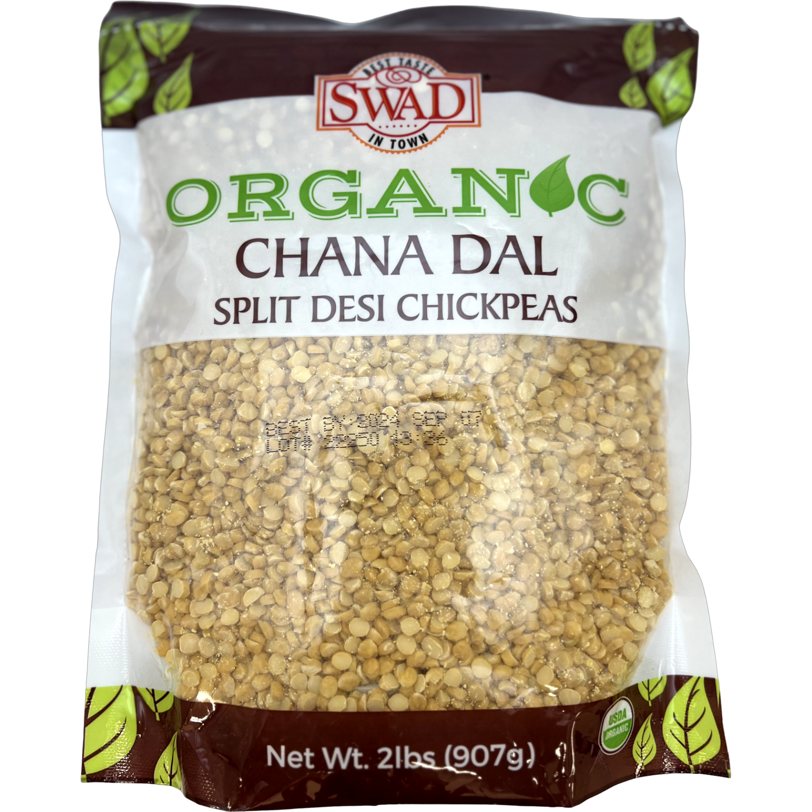 Swad Organic Chana Dal - 2 Lb (907 Gm)