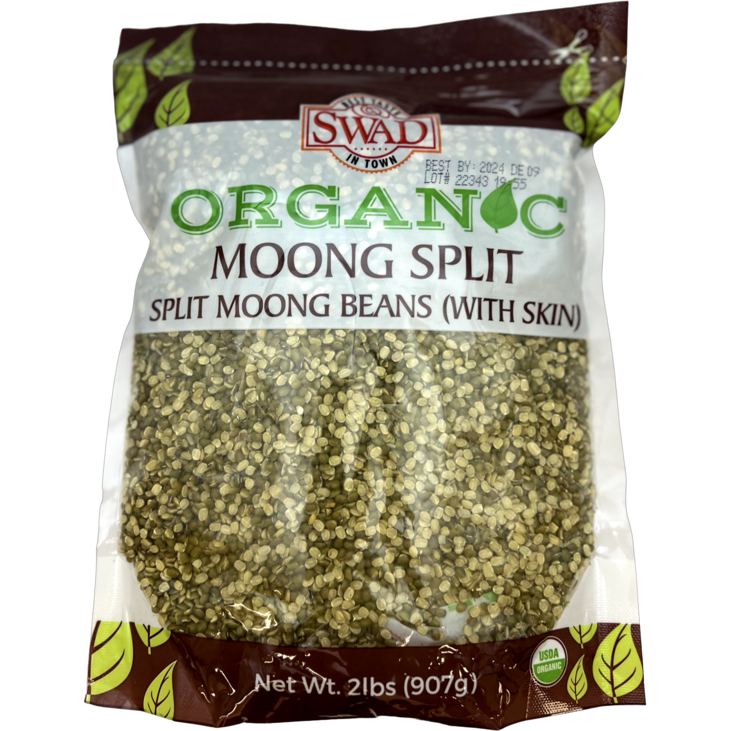 Swad Organic Moong Split - 2 Lb (907 Gm)