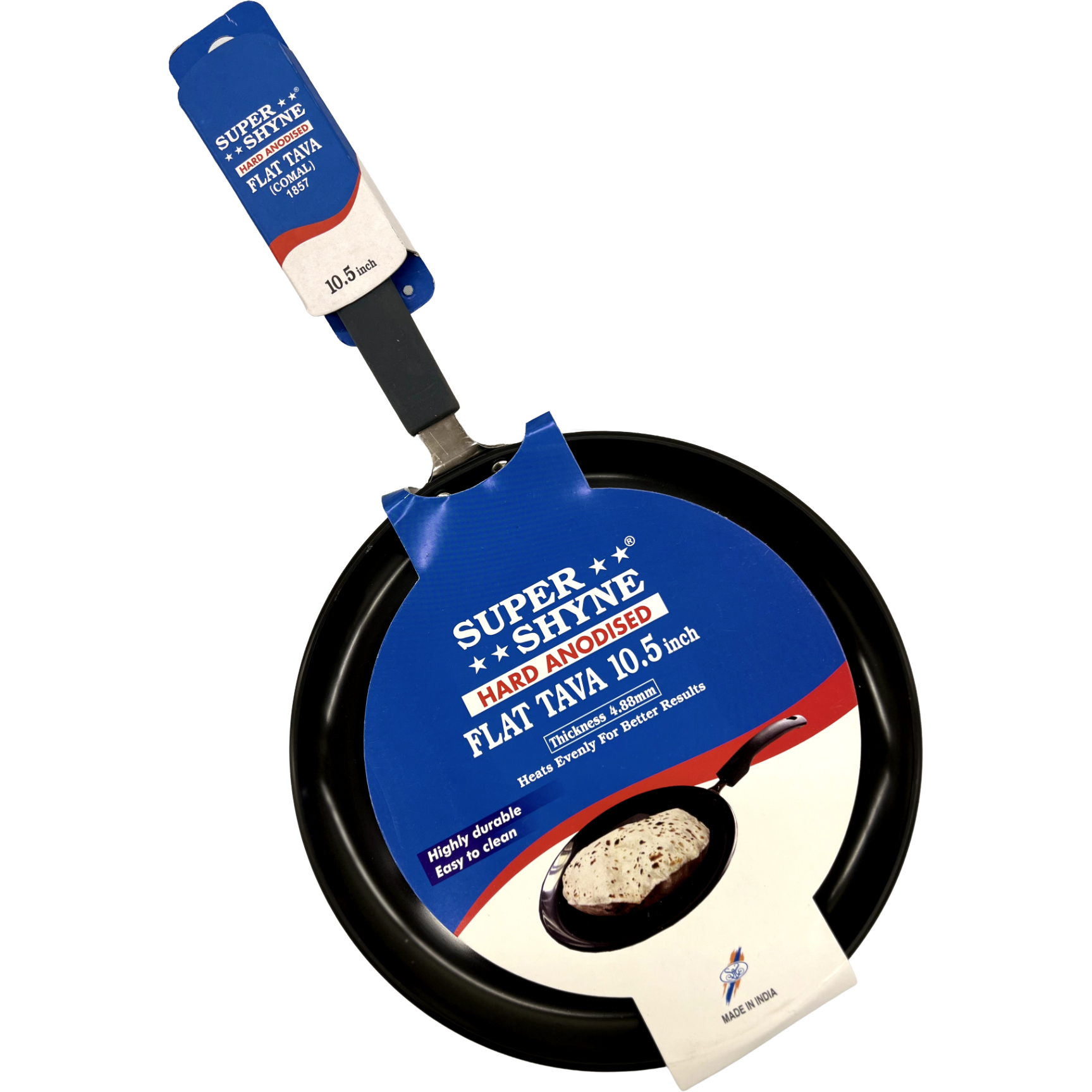 Super Shyne Hard Anodized Flat Tawa - 10.5 Inch