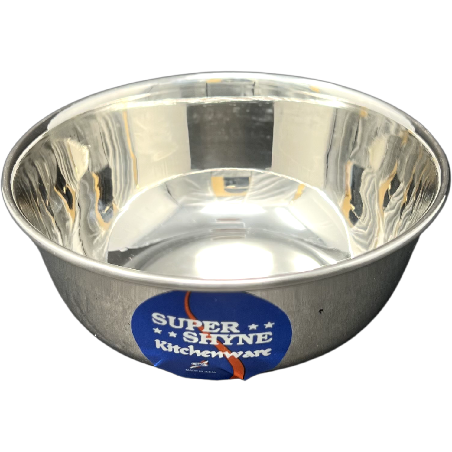 Case of 12 - Super Shyne Stainless Steel Wide Mouth Bowl - 4.25 Inch