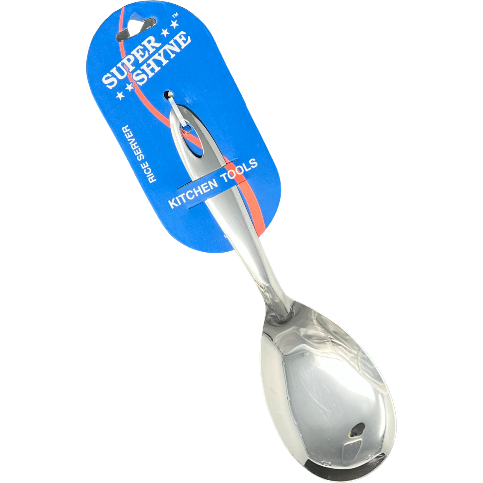 Case of 6 - Super Shyne Stainless Steel Rice Serving Spoon