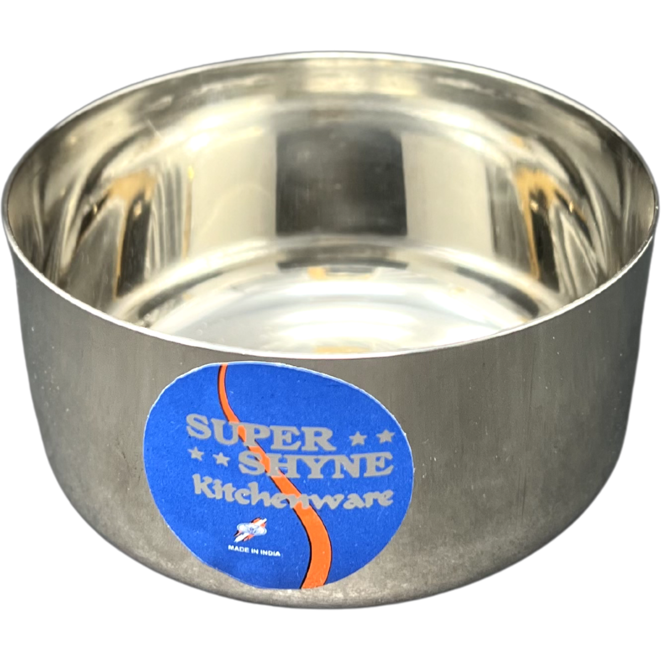 Case of 12 - Super Shyne Stainless Steel Medium Bowl - 4 Inch