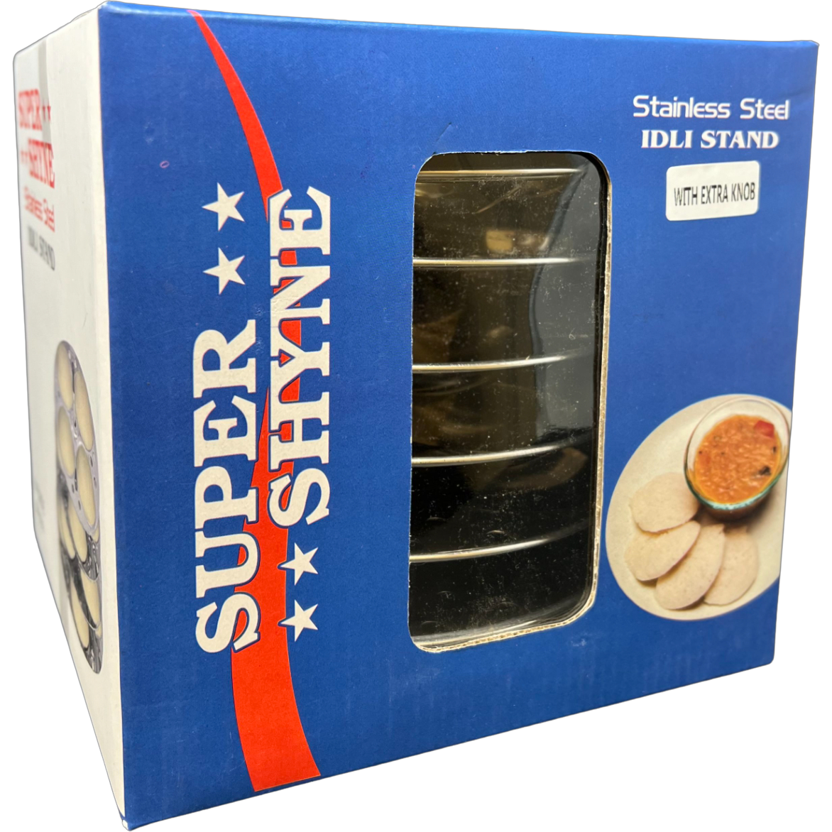 Case of 2 - Super Shyne Idli Stand 6 Plates