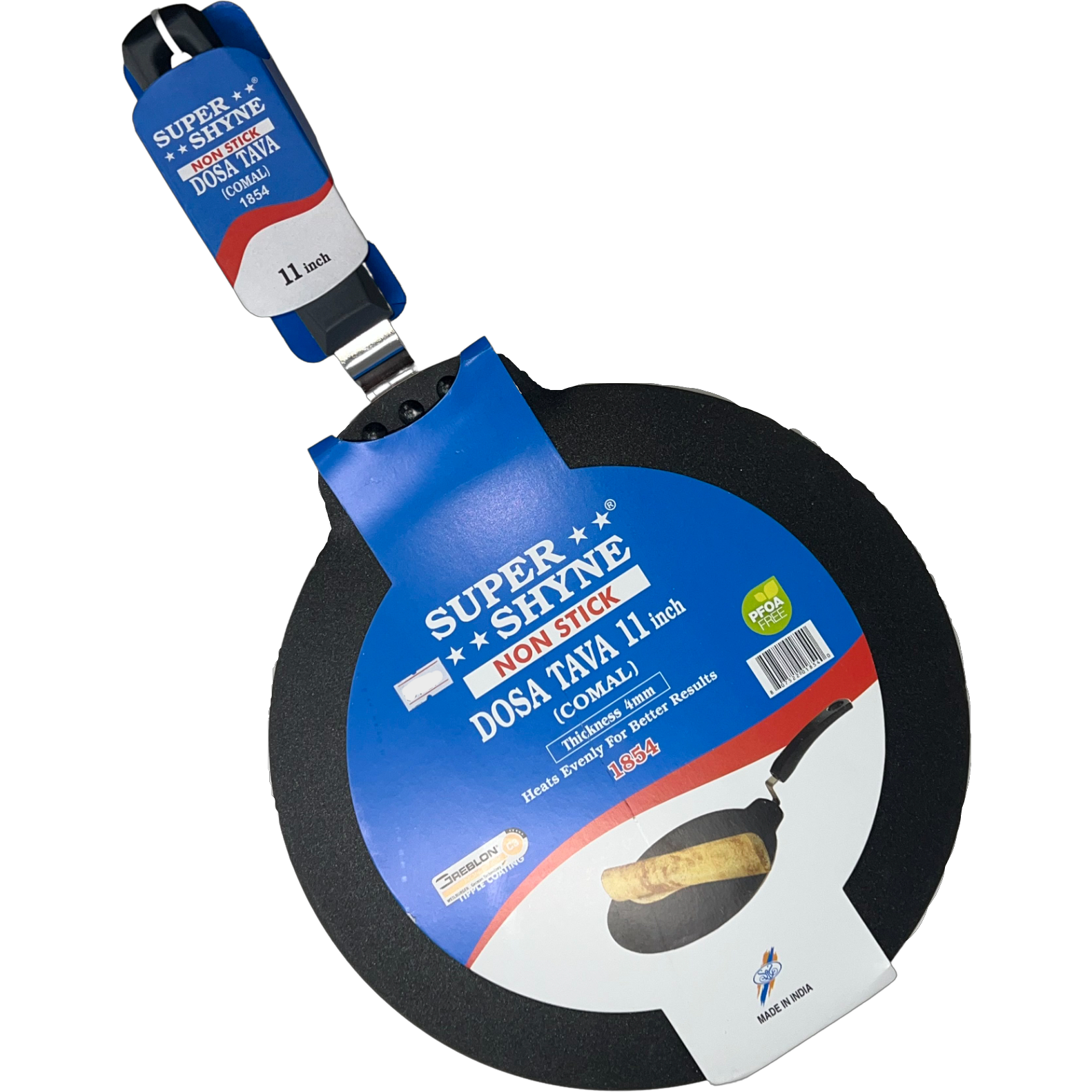 Case of 1 - Super Shyne Non Stick Dosa Tawa - 11 Inch