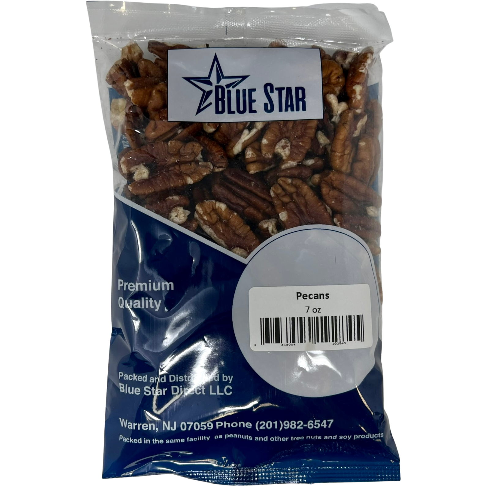 Case of 20 - Blue Star Premium Pecans - 200 Gm (7 Oz) [50% Off]