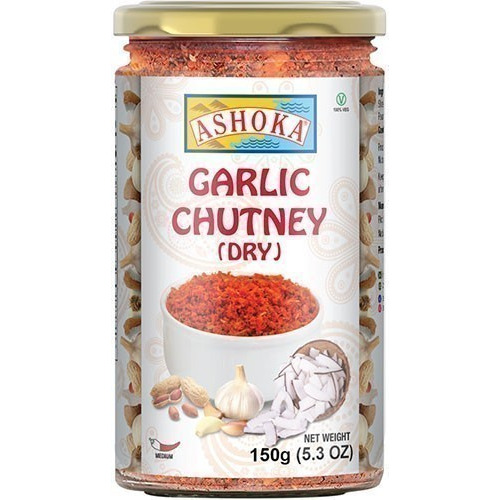 Case of 6 - Ashoka Garlic Chutney Dry - 150 Gm (5.3 Oz)