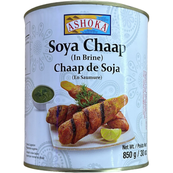 Case of 12 - Ashoka Soya Chaap In Brine - 850 Gm (1.87 Lb)