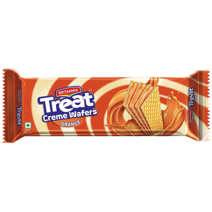 Britannia Treat Creme Wafers Orange - 150 Gm (5.29 Oz)