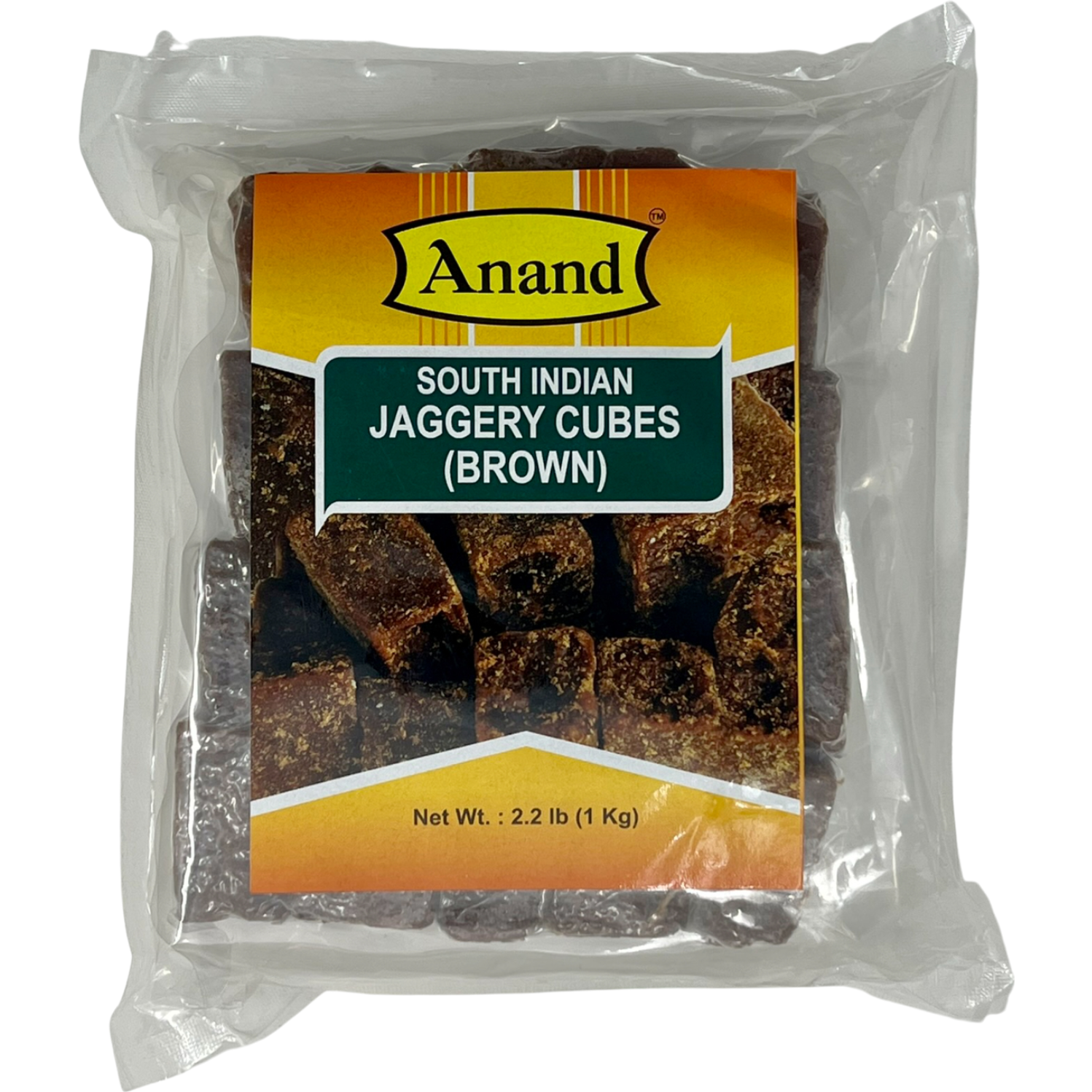 Anand South Indian Jaggery Cubes Brown - 1 Kg (2.2 Lb)