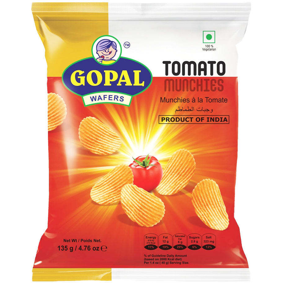 Gopal Wafers Tomato Munchies - 135 Gm (4.76 Oz)