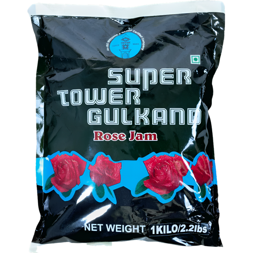 Case of 16 - Super Tower Gulkand Rose Jam - 1 Kg (2.2 Lb)
