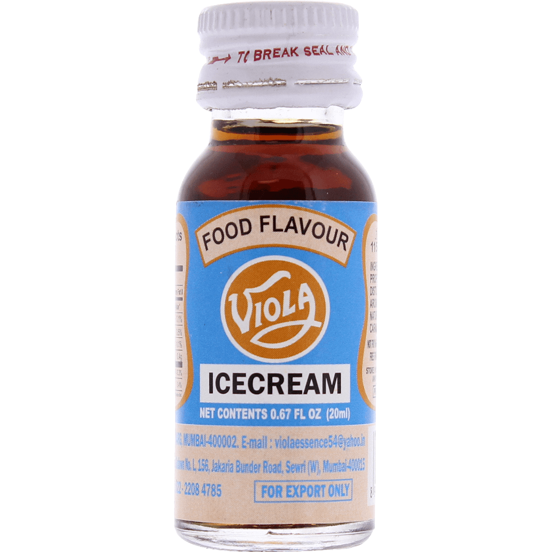 Case of 10 - Viola Food Flavor Essence Icecream - 20 Ml (0.67 Fl Oz)