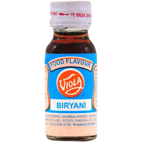 Case of 10 - Viola Food Flavor Essence Biryani - 20 Ml (0.67 Fl Oz)