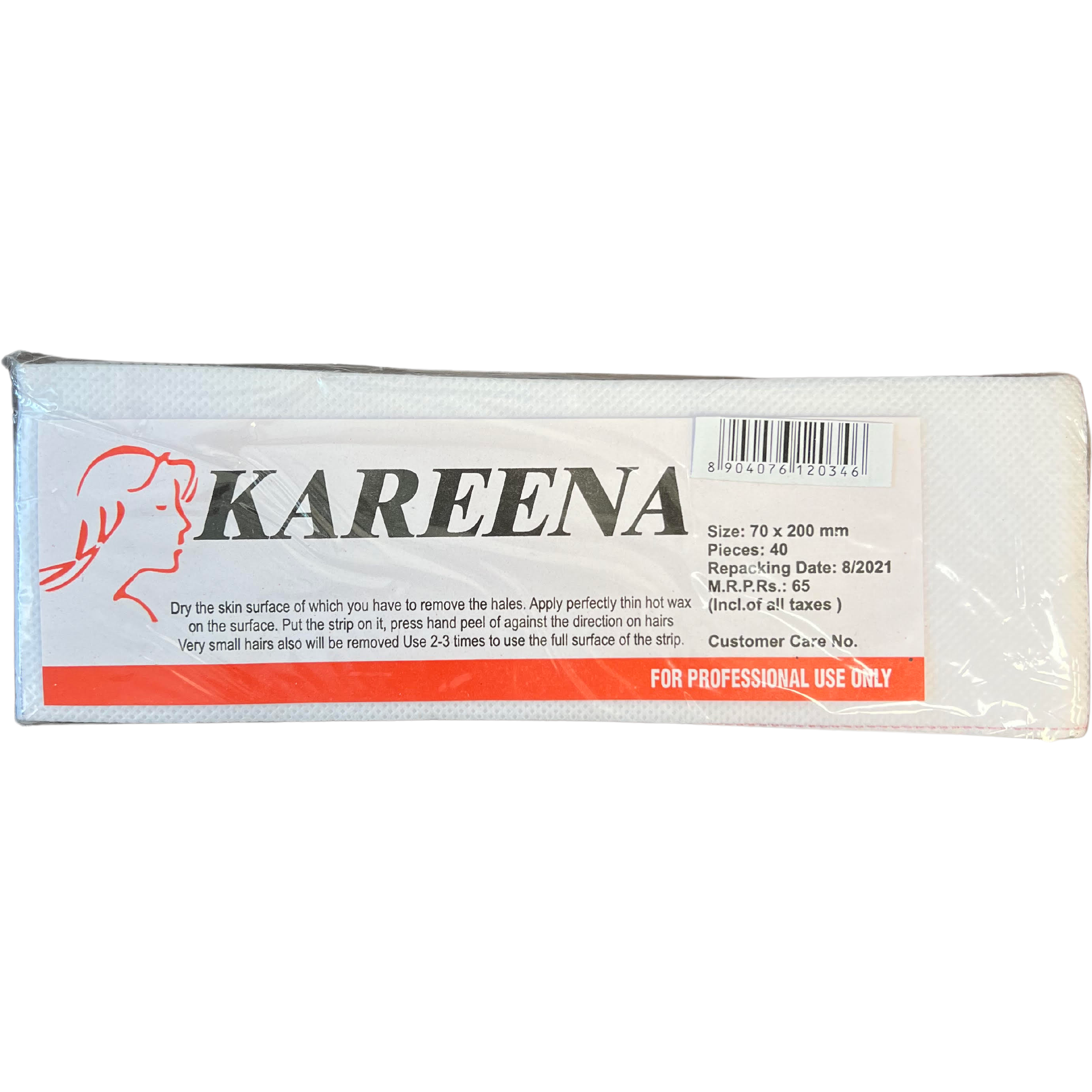 Case of 12 - Kareena Wax Strips - 40 Ct
