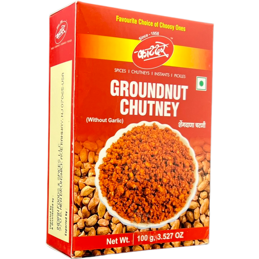 Case of 10 - Katdare Groundnut Chutney - 100 Gm (3.5 Oz)