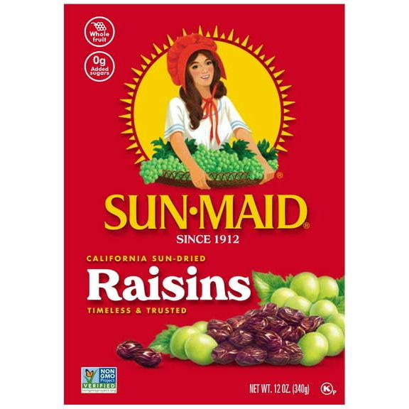 Case of 3 - Sun Maid California Sun Dried Raisins - 12 Oz (340 Gm)