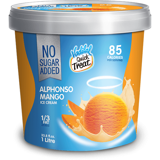 Vadilal No Sugar Alphonso Mango - 1 L (33.8 Fl Oz)