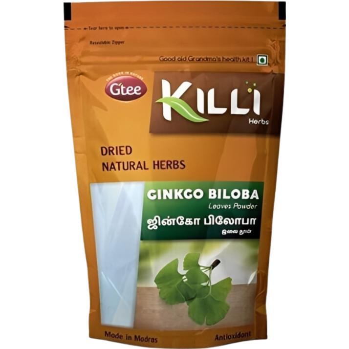 Case of 1 - Gtee Killi Ginkgo Biloba Dried Natural Herb - 100 Gm (3.5 Oz)