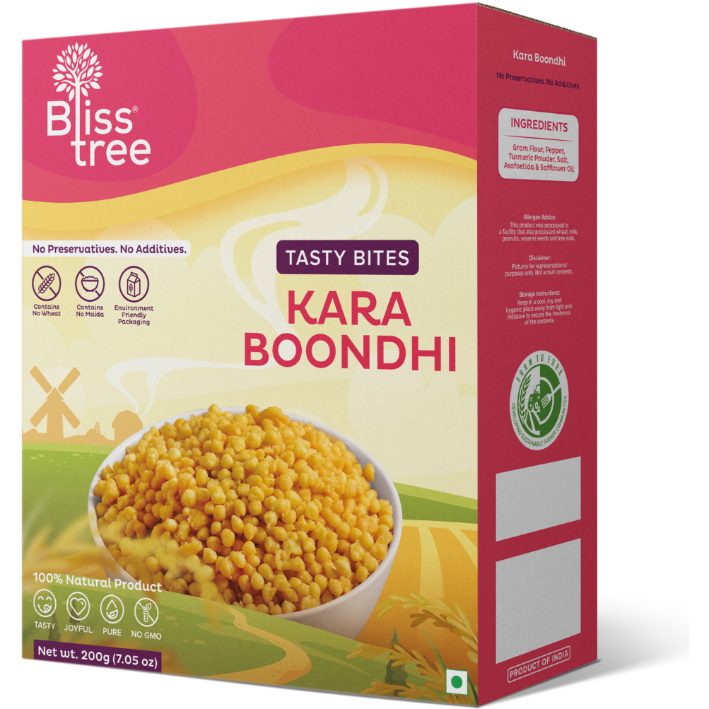 Case of 13 - Bliss Tree Kara Boondi - 200 Gm (7.05 Oz)