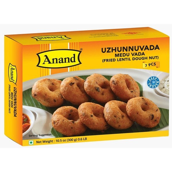 Anand Uzhunnuvada Medu Vada 7 Pcs -12 Oz (350 Gm)