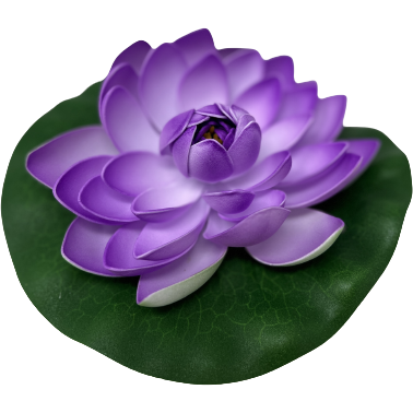 Plastic Lotus Flower Large - 8 In
