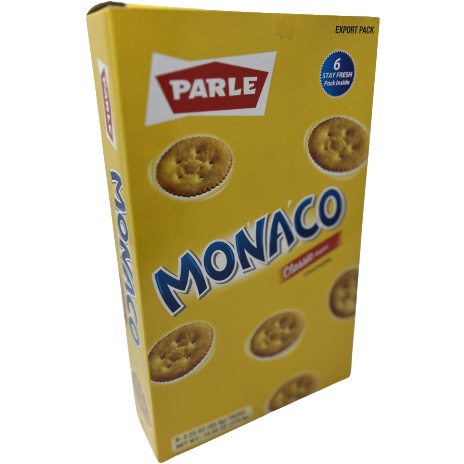 Case of 8 - Parle Monaco Classic Regular - 379 Gm (13.3 Oz)