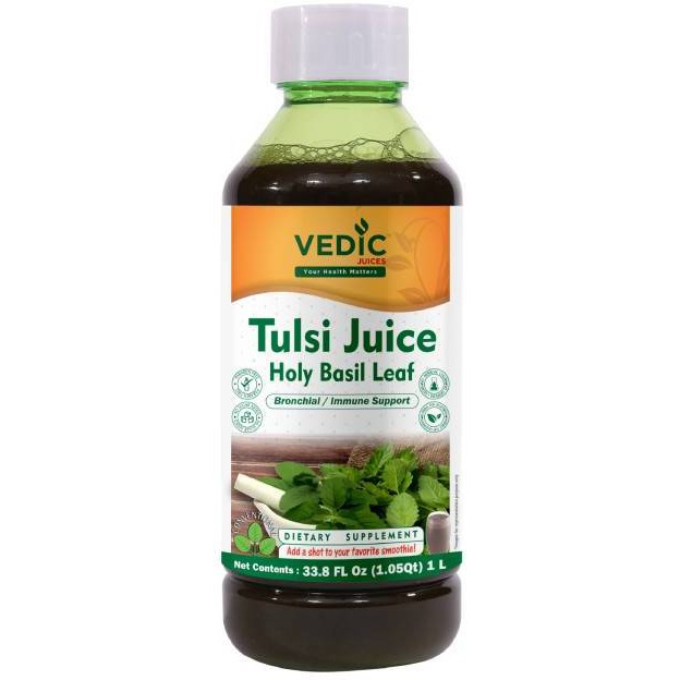 Vedic Tulsi  Holy Basil Juice - 1 L (33.8 Fl Oz)