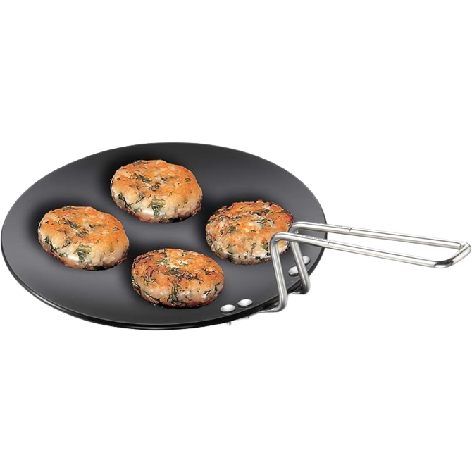 Case of 1 - Futura Hard Anodised Tava Griddle 24 Cm - 1 Pc