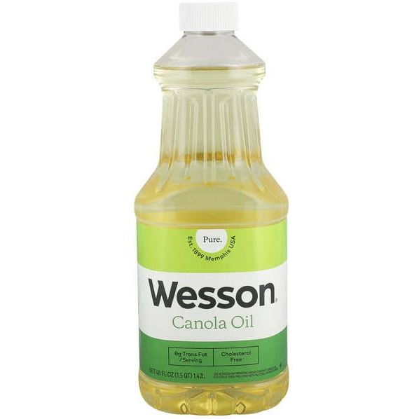 Case of 4 - Wesson Canola Oil - 40 Fl Oz (1.18 L)