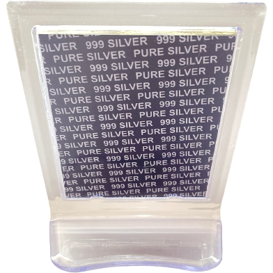 999 Pure Silver Ganesh Ji Photo Frame - 4.5 In x 3.5 In