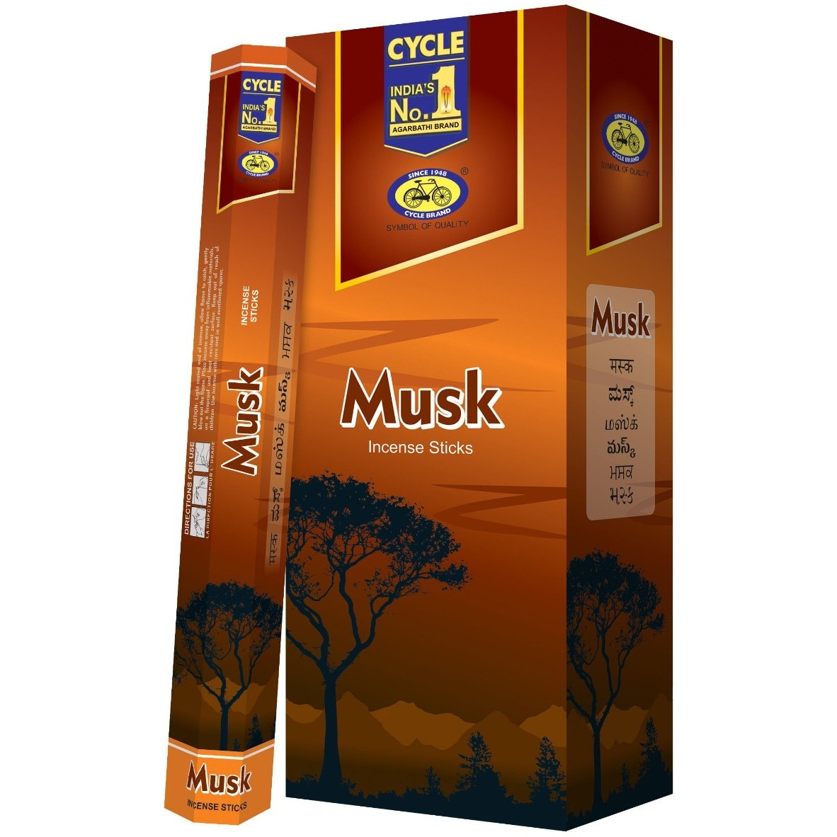 Case of 12 - Cycle No 1 Musk Agarbatti Incense Sticks - 120 Pc