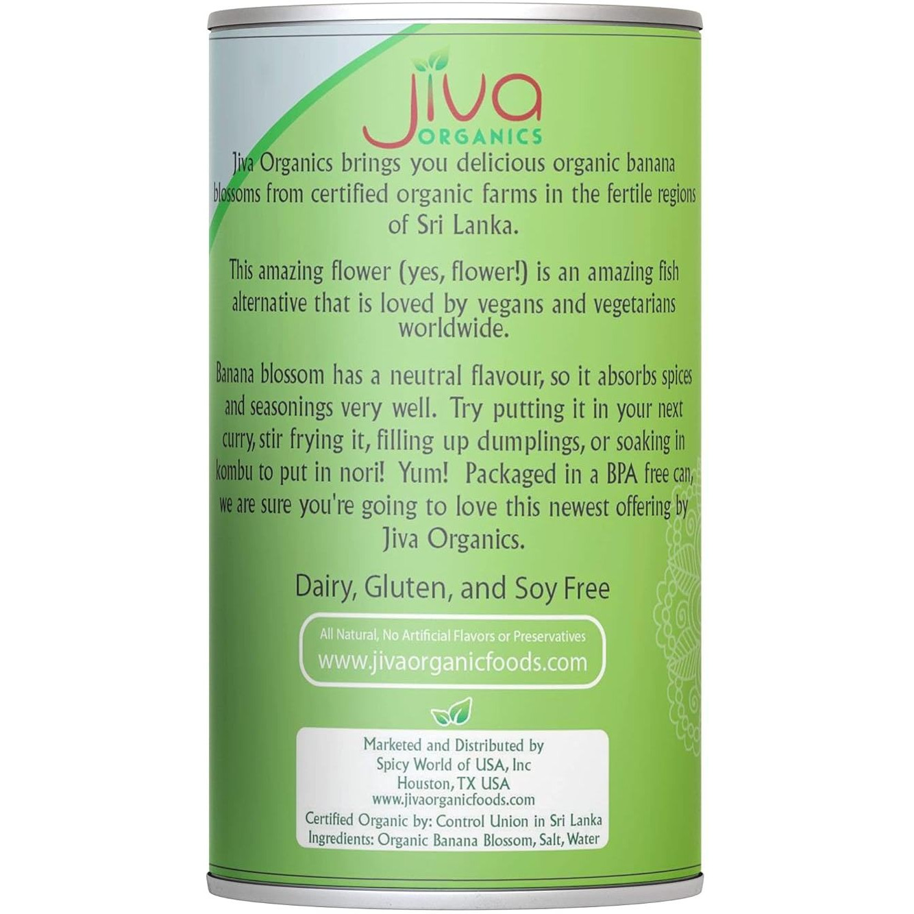 Jiva Organics Organic Banana Blossom In Brine - 13 Oz (370 Gm)